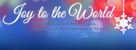 Joy To The World Luke 1-14 Facebook Covers